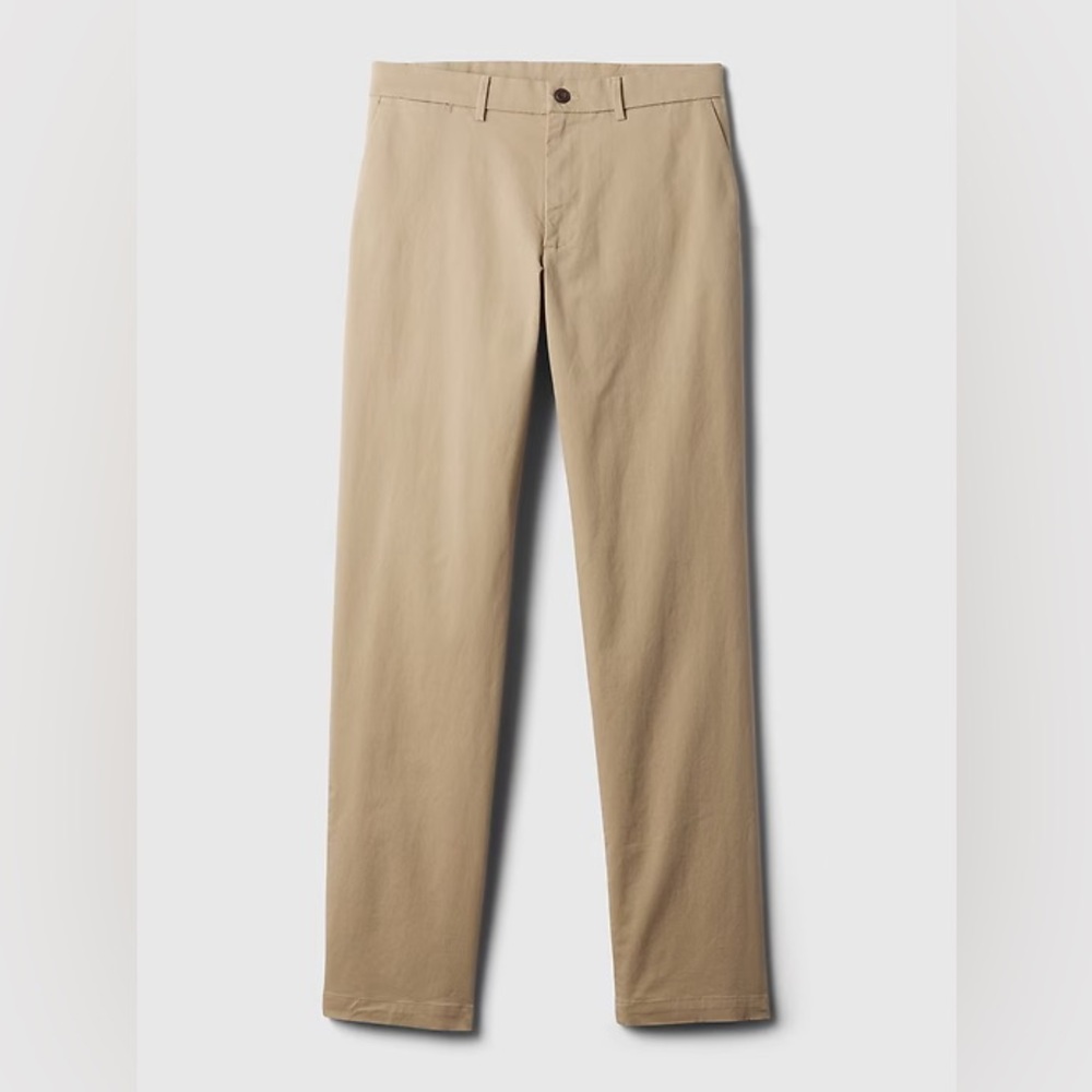 GAP Tan Chinos Classic Straight-Leg Pants